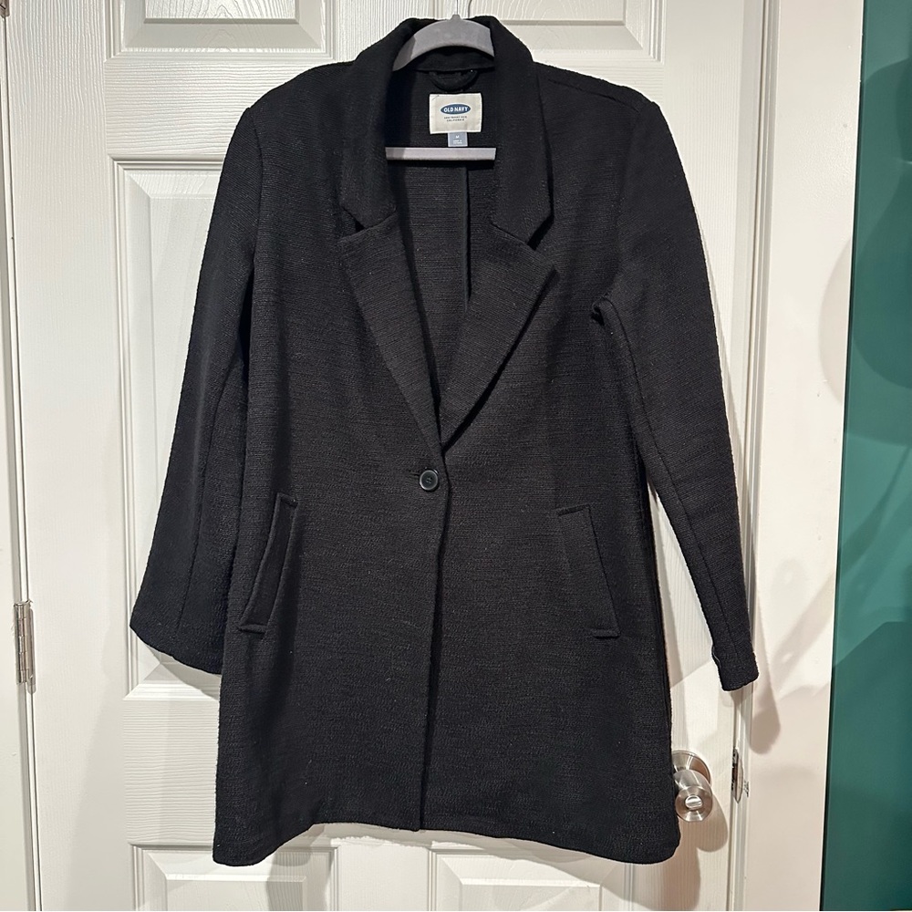 Old Navy Black Women's Blazer Coat size Medium